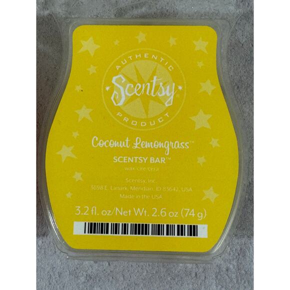 Lot of Two Scentsy Bars Coconut Lemongrass and Sweet Pea and Vanilla New - Picture 2 of 4